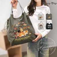SneepDip/スニープディップ SneepDip 【7247】ネコ刺繍エコバッグ/508337085