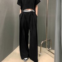 SneepDip/スニープディップ SneepDip 【17436】バイカラータックワイドパンツ/508337274