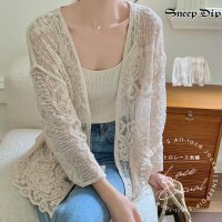 SneepDip/スニープディップ SneepDip 【17536】シアーレースカーディガン オール/508337342