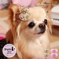 SneepDip/スニープディップ SneepDip 【p004】チュールスパンコールヘアピン（ペット用）【返品不可商品】/508337347