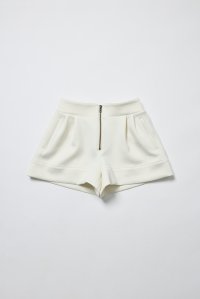 Doux Avenir/ドゥ アヴニール Doux Avenir 段ボールスウェット フロントジップショートパンツ/508337370