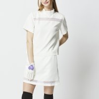 Doux Avenir/ドゥ アヴニール Doux Avenir シースルーハイネックトップス/508337390