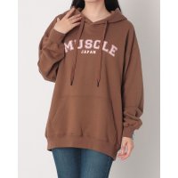 Longlife ＆ Happiness/ロングライフアンドハピネス Longlife & Happiness Muscle Japan コットン オーバーサイズ フーディー/508337437