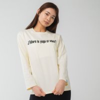 Longlife ＆ Happiness/ロングライフアンドハピネス Longlife & Happiness I love yoga コットン ロングスリーブティー/508337447