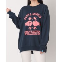 Longlife ＆ Happiness/ロングライフアンドハピネス Longlife & Happiness Santa Monica Boxing Gym クルースウェットシャツ 裏起毛/508337464