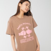 Longlife ＆ Happiness/ロングライフアンドハピネス Longlife & Happiness Santa Monica Boxing Gym コットン クルー 半袖 Tシャツ/508337479
