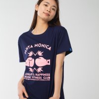 Longlife ＆ Happiness/ロングライフアンドハピネス Longlife & Happiness Santa Monica Boxing Gym コットン クルー 半袖 Tシャツ/508337479