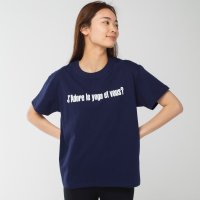 Longlife ＆ Happiness/ロングライフアンドハピネス Longlife & Happiness I love yoga コットン クルー 半袖 Tシャツ/508337483