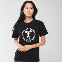 Longlife ＆ Happiness/ロングライフアンドハピネス Longlife & Happiness MUSCLE BEACH コットン クルー 半袖 Tシャツ/508337486