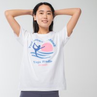 Longlife ＆ Happiness/ロングライフアンドハピネス Longlife & Happiness North Shore Yoga Studio コットン クルー 半袖 Tシャツ/508337489