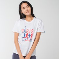 Longlife ＆ Happiness/ロングライフアンドハピネス Longlife & Happiness Paris Runners Club コットン クルー 半袖 Tシャツ/508337493