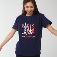 Longlife ＆ Happiness/ロングライフアンドハピネス Longlife & Happiness Paris Runners Club コットン クルー 半袖 Tシャツ/508337493