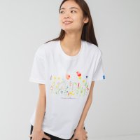 Longlife ＆ Happiness/ロングライフアンドハピネス Longlife & Happiness ワイルドフラワー コットン クルー 半袖 Tシャツ/508337495