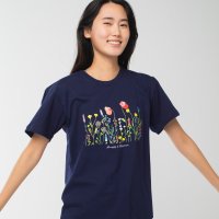 Longlife ＆ Happiness/ロングライフアンドハピネス Longlife & Happiness ワイルドフラワー コットン クルー 半袖 Tシャツ/508337495