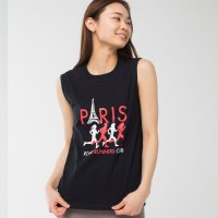 Longlife ＆ Happiness/ロングライフアンドハピネス Longlife & Happiness Paris Runners Club コットン ボックスタンク/508337506