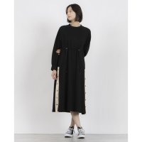 Zelal/モトマチゼラール 元町ゼラール 配色アクセントAラインワンピース 072 ピンク/508337518