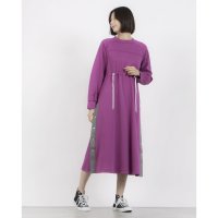 Zelal/モトマチゼラール 元町ゼラール 配色アクセントAラインワンピース 072 ピンク/508337518