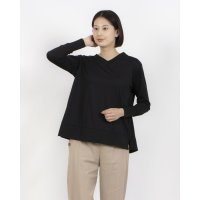 Zelal/モトマチゼラール 元町ゼラール GIZAコットン混リブコンビチュニックプルオーバー 019/508337526