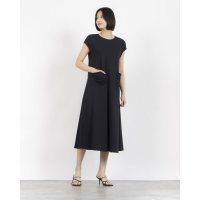 Zelal/モトマチゼラール 元町ゼラール リネン混ピケジャージーフレアーシルエットワンピース/508337545