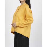 Zelal/モトマチゼラール 元町ゼラール フレンチリネンリブアクセントシャツ/508337561