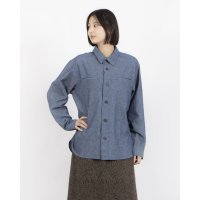 Zelal/モトマチゼラール 元町ゼラール CANCLINI社製素材 ダンガリーマリンシャツ/508337572