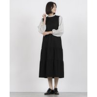 Zelal/モトマチゼラール 元町ゼラール ポンチティアードシフォン切り替えワンピース/508337616