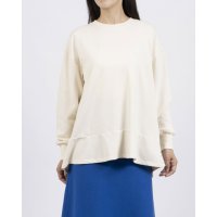Zelal/モトマチゼラール 元町ゼラール ふんわりフレンチテリー裾フレアーアクセントチュニックプルオーバー/508337621