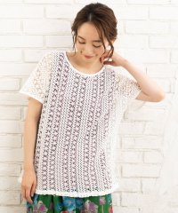 sabstreet my standard/サブストリート マイスタンダード sabstreet my standard クロシェ風レーストップス/508337645