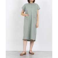 fall－in＆co/フォーリン アンド コー fall－in&co 派手じゃないのに、映える一枚 コットンリネンワンピース マルエリワンピース 半袖 可憐な明るい青色 210705/508337675