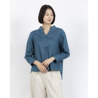 fall－in＆co/フォーリン アンド コー fall－in&co 今頼れる「私の新定番」洗練スキッパーシャツで Vネック 長袖 リネンシャツ 220401－7/508337682