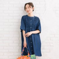 sabstreet my standard/サブストリート マイスタンダード sabstreet my standard 【大きいサイズ】 9号・15号(M・3L) INDESIGN ハンドスモッキングデ/508337686