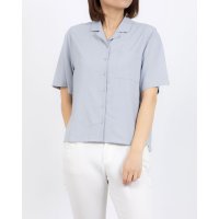 fall－in＆co/フォーリン アンド コー fall－in&co この着心地の良さは毎日手に取って欲しい コットンリネン開襟ブラウス 薄緑色 220511－5/508337695