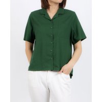 fall－in＆co/フォーリン アンド コー fall－in&co この着心地の良さは毎日手に取って欲しい コットンリネン開襟ブラウス 薄緑色 220511－5/508337695