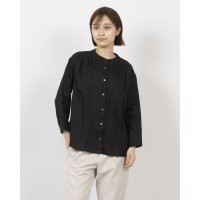 fall－in＆co/フォーリン アンド コー fall－in&co 他にないデザイン♪バンドカラリネンシャツ リネン100％ 長袖 緑みがかった紺色 230923－5/508337715