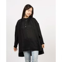 fall－in＆co/フォーリン アンド コー fall－in&co ナチュラルな風合いのリネン チュニック ベルキーリネン使用 ブラック 240311－6/508337718