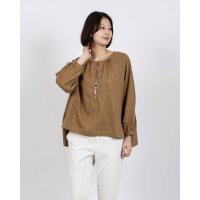 fall－in＆co/フォーリン アンド コー fall－in&co ナチュラルな風合いに魅了されるコットンリネン ブラウス 灰色みの黄褐 240312－2/508337720