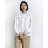 fall－in＆co/フォーリン アンド コー fall－in&co 大人の抜け感と可愛さ叶える リネンブラウス リネン100％ 紺色 240408－4/508337730