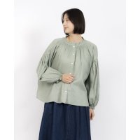 fall－in＆co/フォーリン アンド コー fall－in&co 大人の抜け感と可愛さ叶える リネンブラウス リネン100％ 紺色 240408－4/508337730