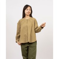 fall－in＆co/フォーリン アンド コー fall－in&co 頼れる一枚 長袖ブラウス トップス リネン混 ブルーグレー 240923－3/508337750