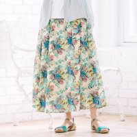 sabstreet my standard/INDESIGN 水彩フラワープリントスカート/508337818