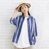 sabstreet my standard/エンブロイダリーレースデニムシャツ/508337890