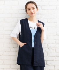 sabstreet my standard/サブストリート マイスタンダード sabstreet my standard 【大きいサイズ】 9号・15号(M・3L) リネンタッチジレ/508337923