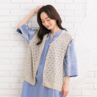 sabstreet my standard/【MADE IN JAPAN】camifine?ホールガーメントアイレットニットベスト/508337951