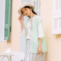 sabstreet my standard/【MADE IN JAPAN】camifine?ホールガーメントアイレットニットベスト/508337951