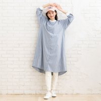 sabstreet my standard/【web限定】イージーケアテントラインシャツワンピース/508337985