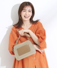 SHOO・LA・RUE/キャンバス風合皮ショルダーバッグ/508340658
