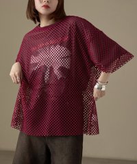 Fashion Letter/ファッションレター Fashion Letter シアーメッシュ オーバーサイズTシャツ/508340790