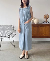 Jewelobe/ジュエローブ Jewelobe Aラインデニムノースリロングワンピース/508340871