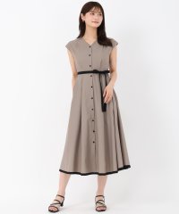 MISCH MASCH/ミッシュマッシュ MISCH MASCH 2025秋冬新作 配色フレンチスリーブワンピース/508342245