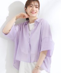SHOO・LA・RUE Cutie Blonde/キューティーブロンド Cutie Blonde きらきらワッシャー 半袖ゆるシャツ/508342256